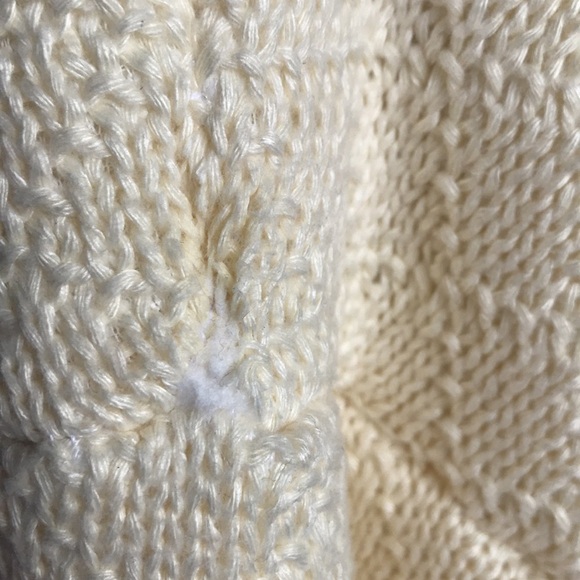 NWOT butter yellow long thick crew neck pull on sherpa lined sweatshirt size L - Picture 5 of 16